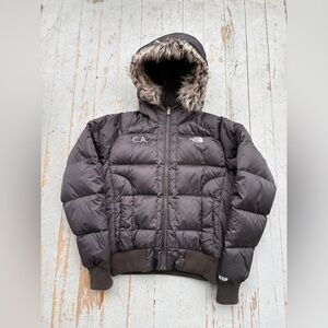 The North Face 550 Faux Fur Down Hood Puffer Jacket